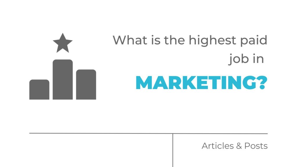 What is the highest paid job in marketing?