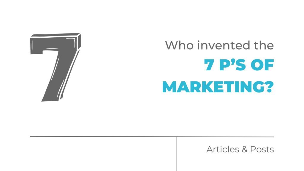Who invented the 7 Ps of marketing
