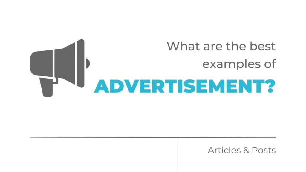 What are the best examples of advertisement